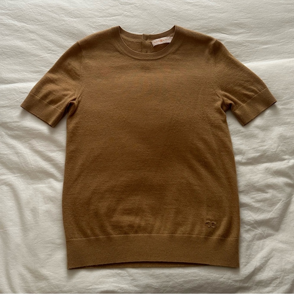Tory Burch Camel Cashmere Sweater - SIZE SMALL